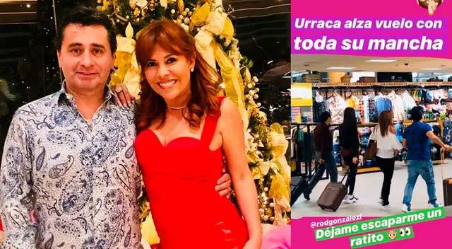 Magaly Medina y su notario realizan viaje fugaz. Magaly Medina y su notario realizan viaje fugaz.