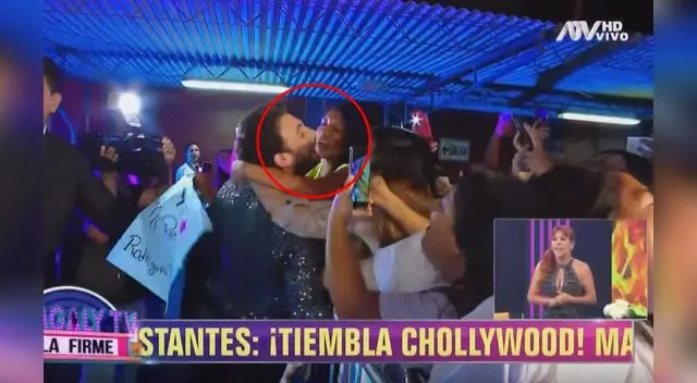 Rodrigo González llegó al set de Magaly Medina.