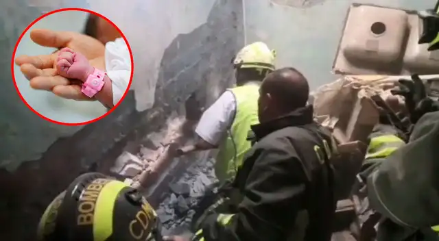 La bebé fue reportada como delicada en un hospital.