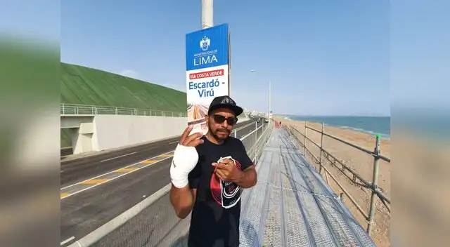 Joven denuncia que el puente provisional es un peligro para la sociedad.