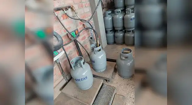 GLP era envasado en local no autorizado