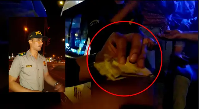 PNP hizo honor a su uniforme por no aceptar soborno a mal conductor. PNP hizo honor a su uniforme por no aceptar soborno a mal conductor.