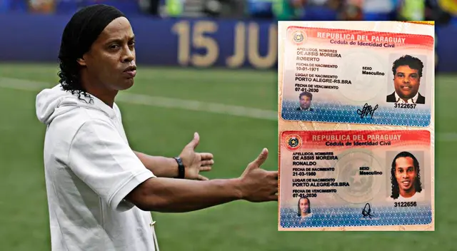 El exfutbolista brasileño Ronaldinho Gaúcho y uno de sus hermanos son detenidos por la Policía de Paraguay en Asunción.