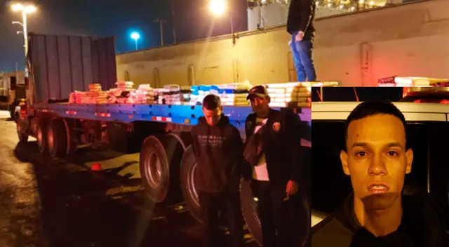 El detenido y la droga incautada El detenido y la droga incautada