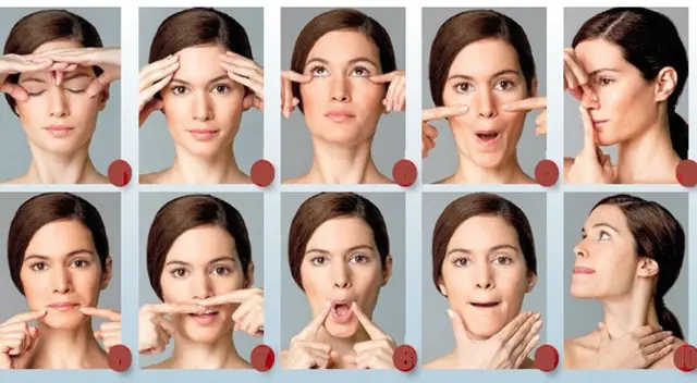 Estos ejercicios sirven para alargar y estirar los músculos del rostro.