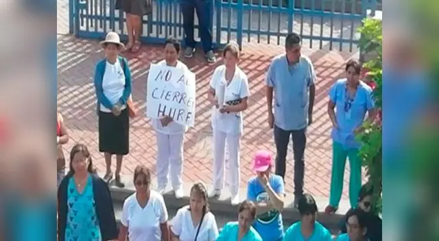 Enfermeros y técnicos de Hospital de Villa El Salvador protestaron por no estar capacitados