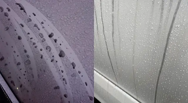 La lluvia se vio similar al petróleo y asustó a la población.