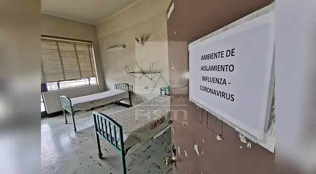 Posibles ambientes preparados ante llegada de pacientes con coronavirus en Hospital Honorio Delgado