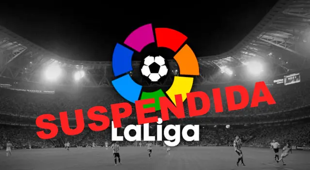 La Liga española está siendo suspendida, según Mister Chip. La Liga española está siendo suspendida, según Mister Chip.