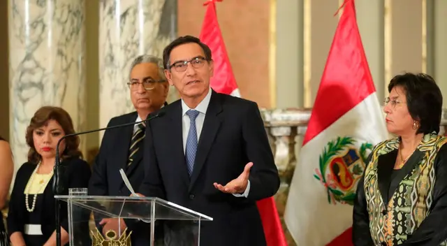Martín Vizcarra, presidente de la República. Martín Vizcarra, presidente de la República.