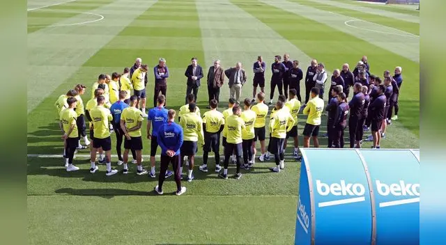 Barcelona suspendió sus entrenamientos. Barcelona suspendió sus entrenamientos.