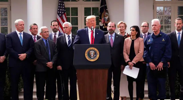 Trump emitió el anuncio desde la Casa Blanca. Trump emitió el anuncio desde la Casa Blanca.