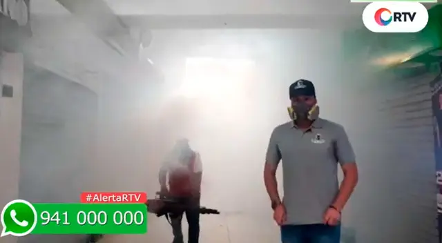 Alcalde de La Victoria, George Forsyth, fumigó gran parte de Gamarra.