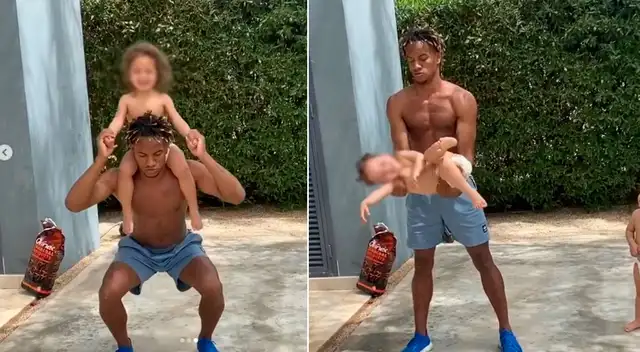 André Carrillo y sus hijos le sacan la vuelta a la cuarentena jugando en el calor de su hogar.