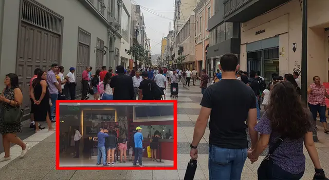 Comercios atendieron con normalidad, mientras familias se pasean por Centro Histórico de Lima.