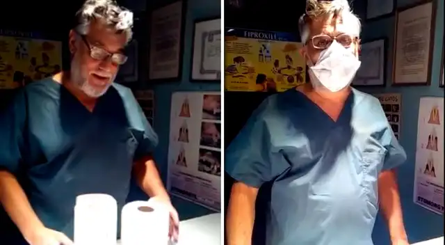 Médico realiza video de cómo hacer mascarilla y se convirtió en viral.