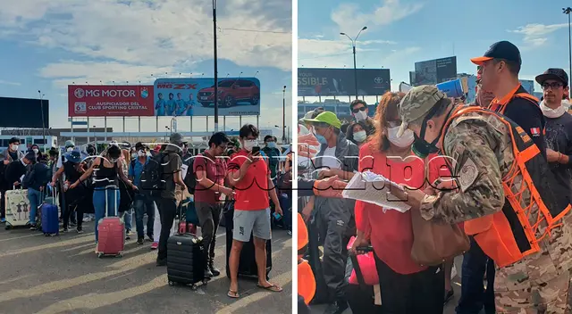 El jefe del Insituto Nacional de Defensa Civil anunció que solo los pasajeros que perdieron sus vuelos podrán regresar a su ciudad.