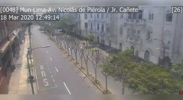 Avenida Nicolás de Pierola con jirón cañete cerca a la Plaza San Martín.