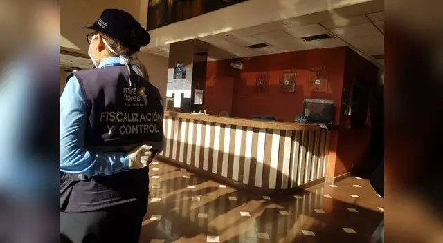 Inspeccionan el hotel María Angola. Municipio miraflorino pide a los gerentes de los hoteles hospedara una persona por habitación.