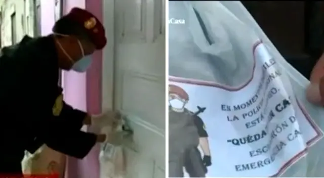 Agentes del Escuadrón de Emergencia de la PNP de Callao donó miles de bolsas de pan en cada casa de la zona de Barracones. Agentes del Escuadrón de Emergencia de la PNP de Callao donó miles de bolsas de pan en cada casa de la zona de Barracones.