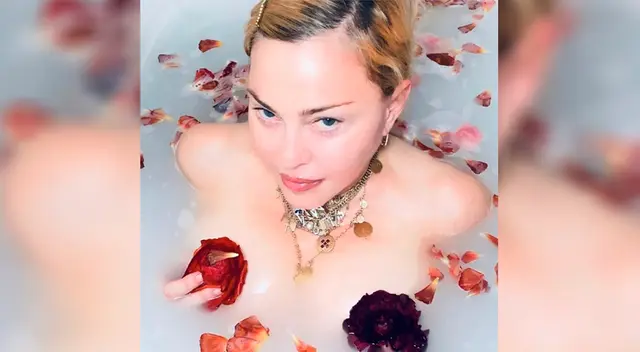 Desnuda y tomando un baño con rosas, Madonna agradeció al coronavirus y fue muy criticada.