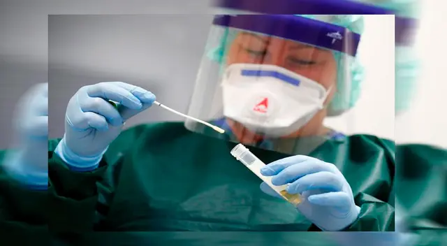 Toma de muestra para coronavirus.