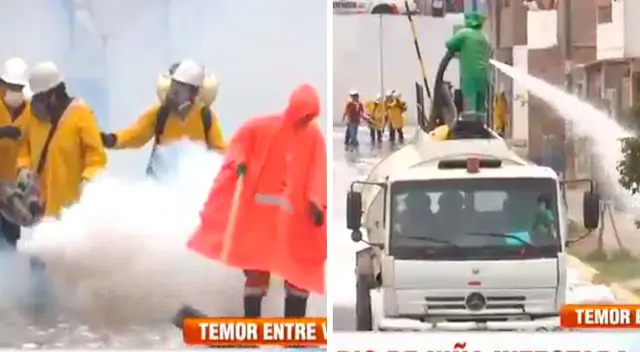 Vecinos de Ate insistieron a la Municipalidad que limpiara las calles para evitar contagios.