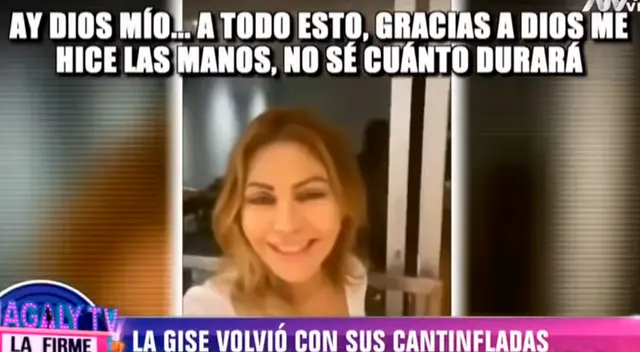 Gisela Valcárcel agradeció a Dios por haberse realizado la manicure antes del Estado de Emergencia. Gisela Valcárcel agradeció a Dios por haberse realizado la manicure antes del Estado de Emergencia.