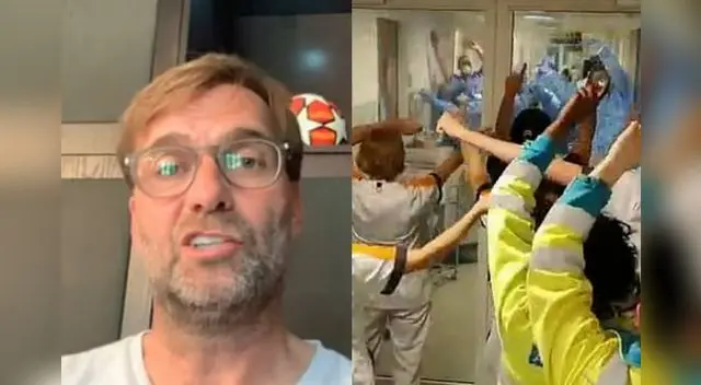 Klopp y su reconocimiento a los médicos que luchan contra el coronavirus.