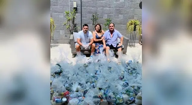 La familia de Zambrano llevó ayuda a los más necesitados.