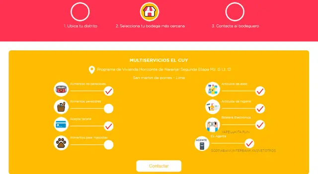 En la plataforma podrás encontrar tiendas con opción de pagar con tarjeta.