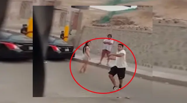 Venezolano lanzando piedra.