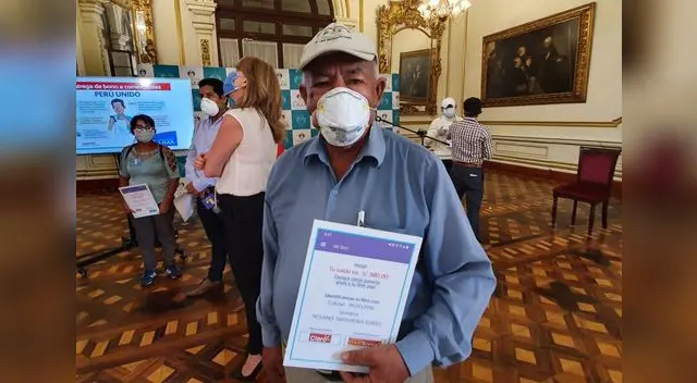 La Confiep llamó al bono "Perú Unido" que ya fue entregado a 500 personas.