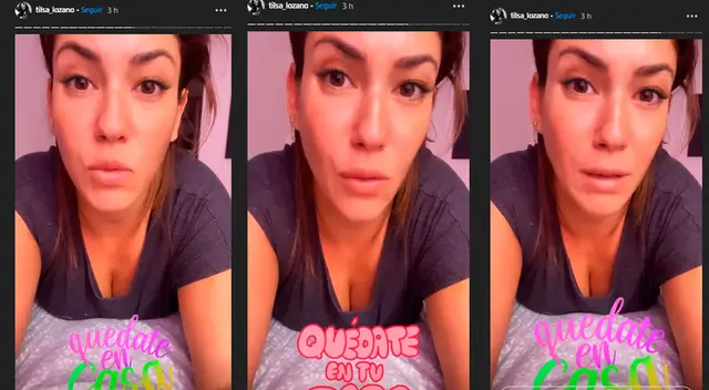 Tilsa Lozano indignada por personas que no respetan la cuarentena. Tilsa Lozano indignada por personas que no respetan la cuarentena.