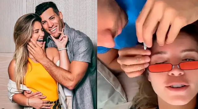 Patricio Parodi y Flavia Laos hacen de las suyas en cuarentena.