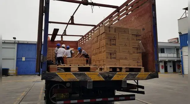 stas donaciones del Banco de Alimentos y San Fernando se hicieron mediante la organización Caritas Huancayo.