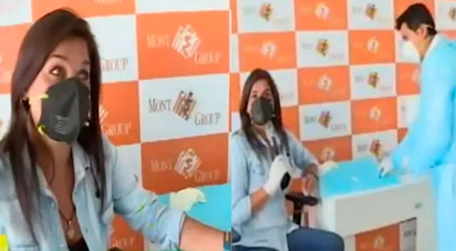 Giovanna Valcárcel fue voluntaria para realizar prueba de coronavirus. Giovanna Valcárcel fue voluntaria para realizar prueba de coronavirus.