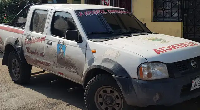 Vehículo de la Municipalidad de Anchucaya. Vehículo de la Municipalidad de Anchucaya.