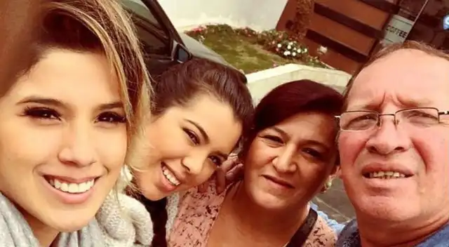 Yahaira Plasencia junto a su familia.