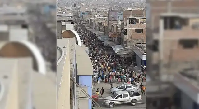 Decenas de mujeres asistieron al mercado de Carabayllo pese a estado de emergencia.