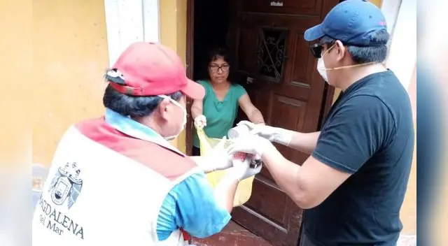 Magdalena del Mar  dona viveres familias vulnerables