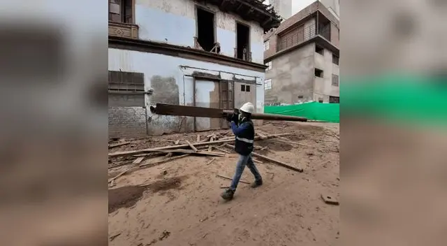 Municipalidad de Lima y Ministerio de Cultura coordinaron los trabajos de desmontaje de La Casona El Buque