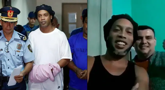 Ronaldinho, vive un martirio en la prisión de Paraguay por presentar documentación falsa.