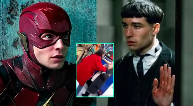 En el clip también se le ve a Miller arrojar a la joven al suelo. Él aún no se manifiesta al respecto.