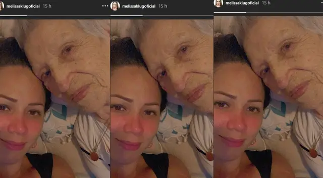 Melissa Klug asegura extraña a su abuelita. Melissa Klug asegura extraña a su abuelita.
