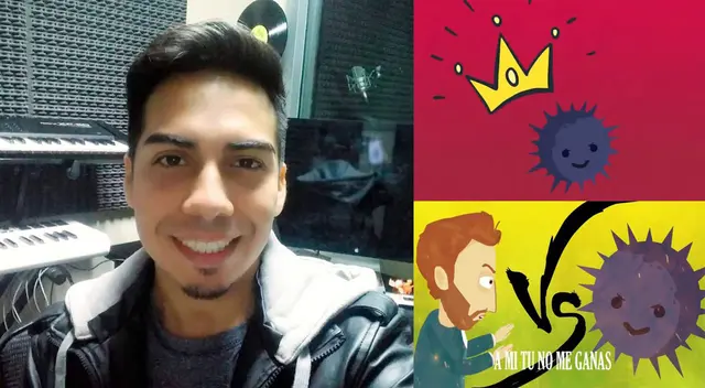 Eduardo Quispe lleva mensaje de aliento con su canción.