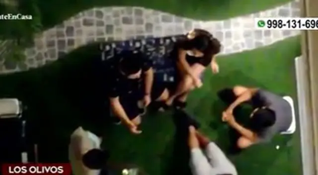 Amigos desacataron estado de emergencia en Los Olivos. Amigos desacataron estado de emergencia en Los Olivos.