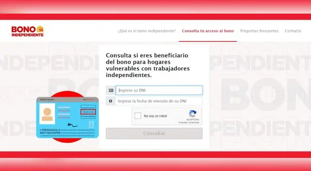 Bono para independientes.