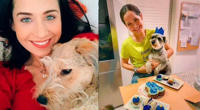 Sigrid Bazán es un doglover.