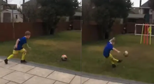 Niño se ha convertido en un personaje viral en las redes sociales. Niño se ha convertido en un personaje viral en las redes sociales.